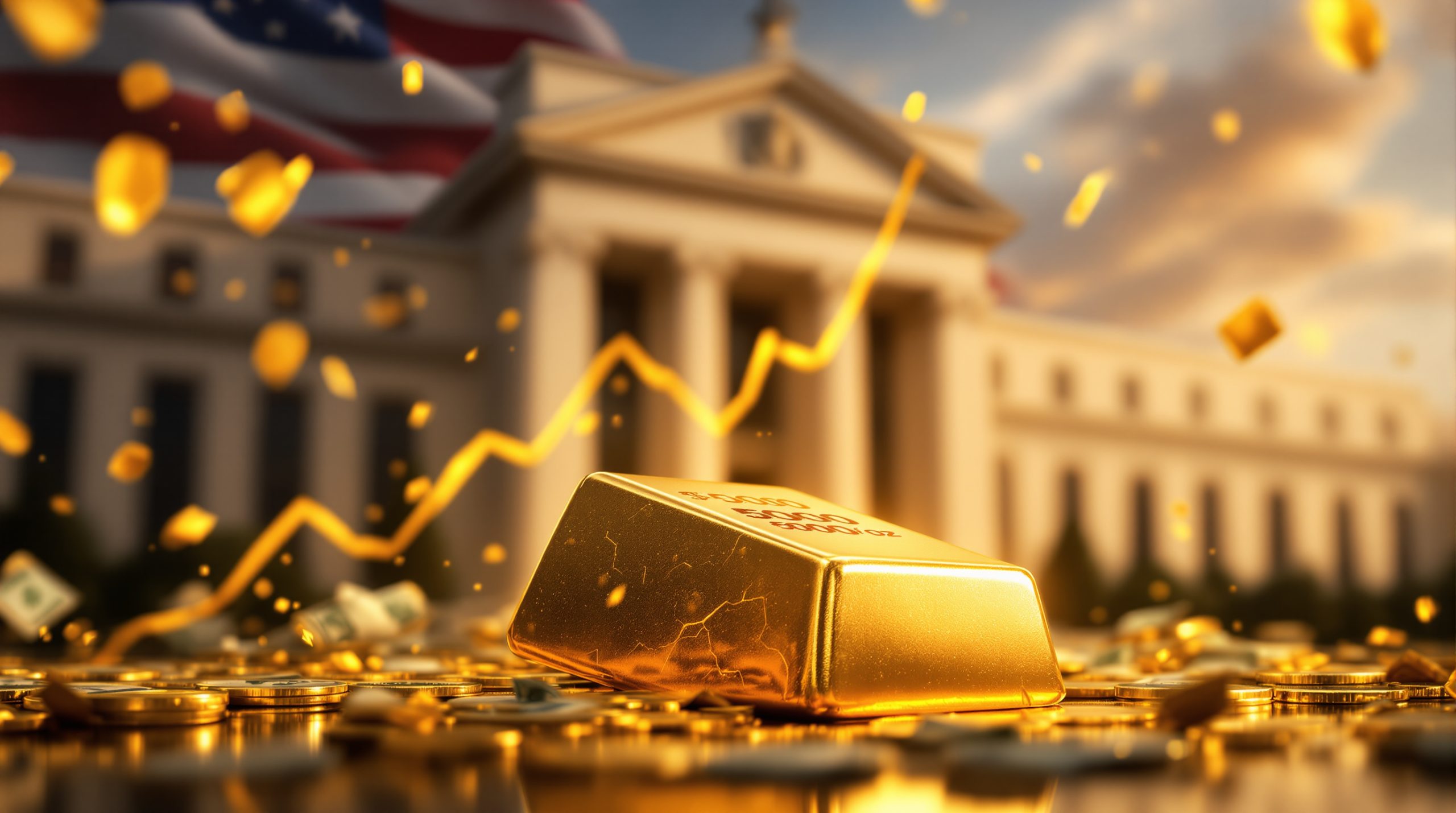 Emas Tembus di Atas Level $4.000 Jelang Keputusan The Fed